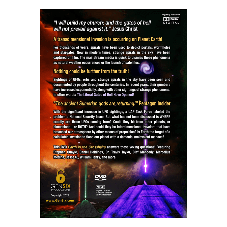 Earth in the Crosshairs - DVD (Reverse)